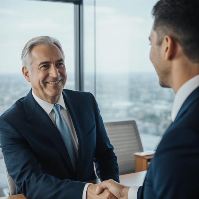 Consulente esperto che discute KPI e risultati aziendali con un cliente